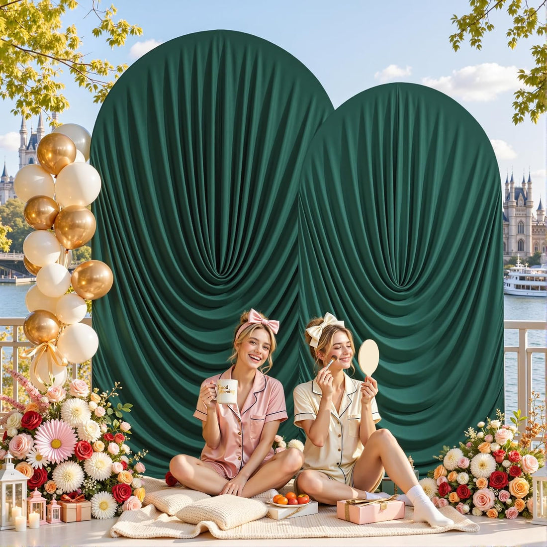 7.2FT & 6FT Elegant Arch Backdrop Cover
