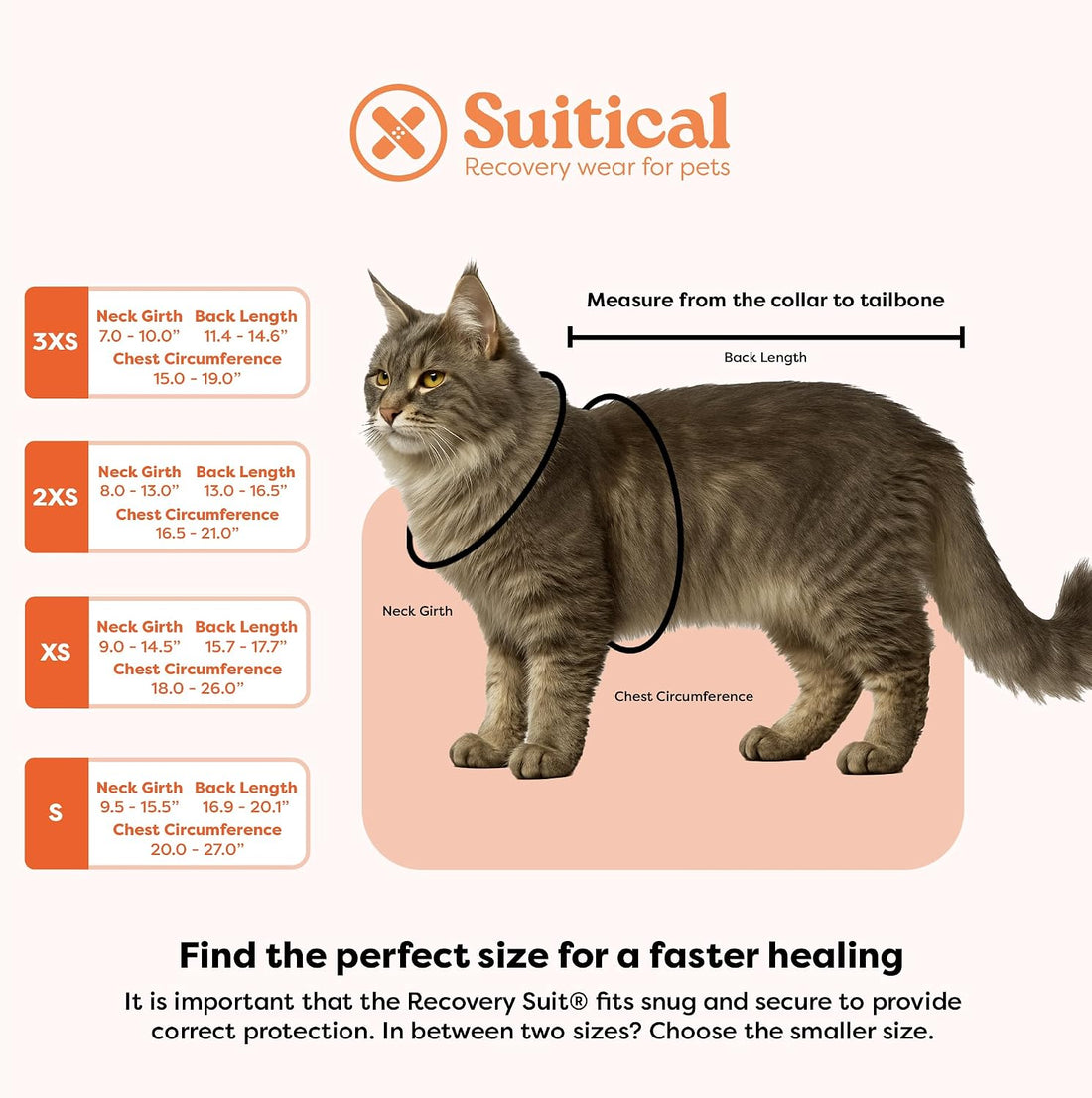 Suitical Recovery Suit for Cats