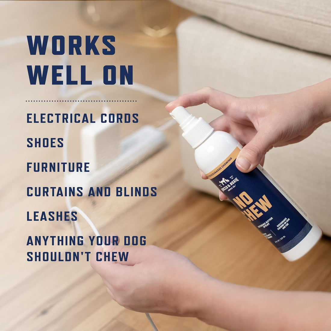 Rocco & Roxie No Chew Spray for Dogs - Alcohol-Free with Copaiba Oil