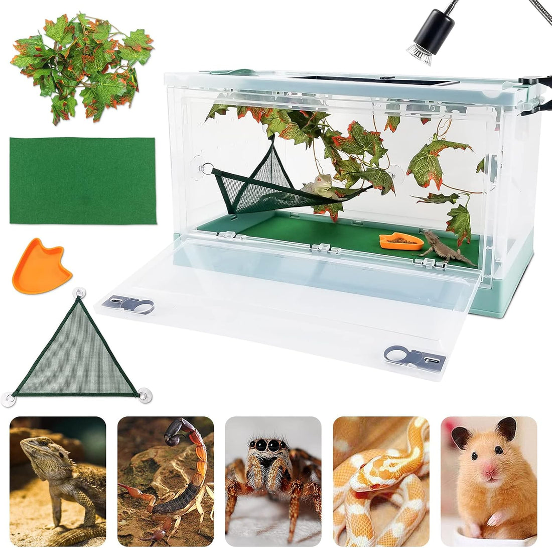 RunDuck Portable Foldable Terrarium Kit with Wheels for Reptiles