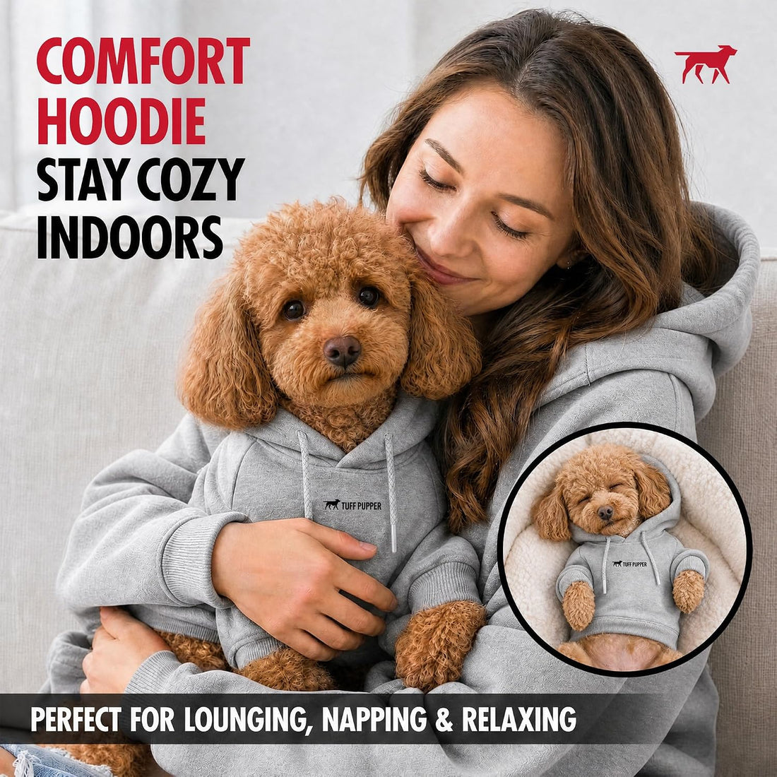Tuff Pupper Dog Hoodie | Premium Quality Insulated Fabric
