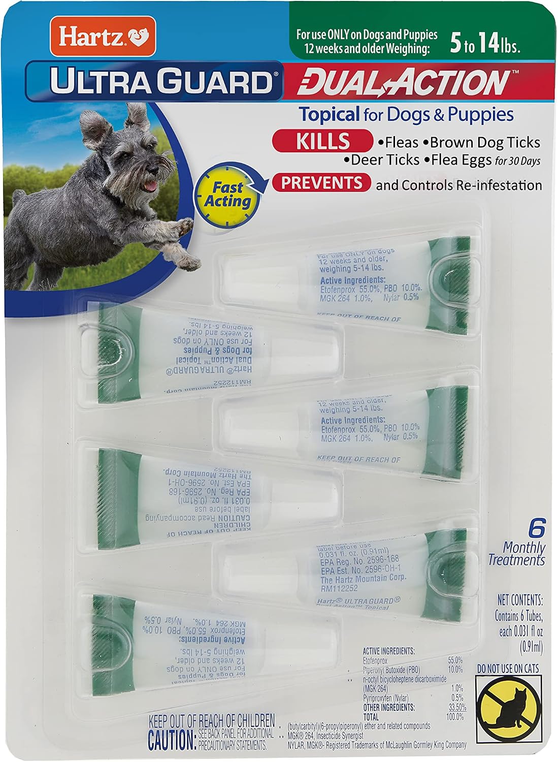 Hartz UltraGuard Dual Action Flea & Tick Topical Dog Treatment