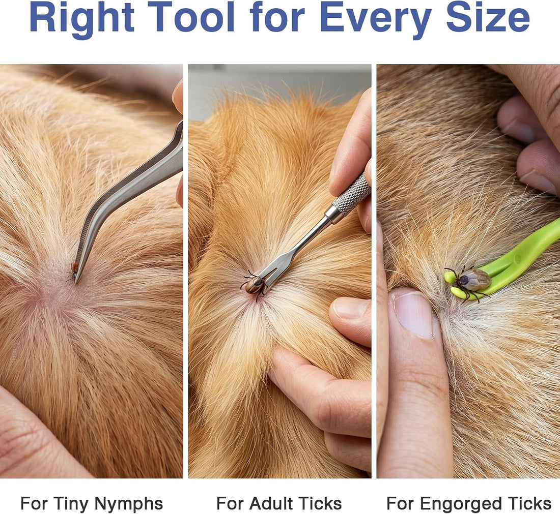 12-in-1 Tick Remover Kit for Dogs, Cats & Humans