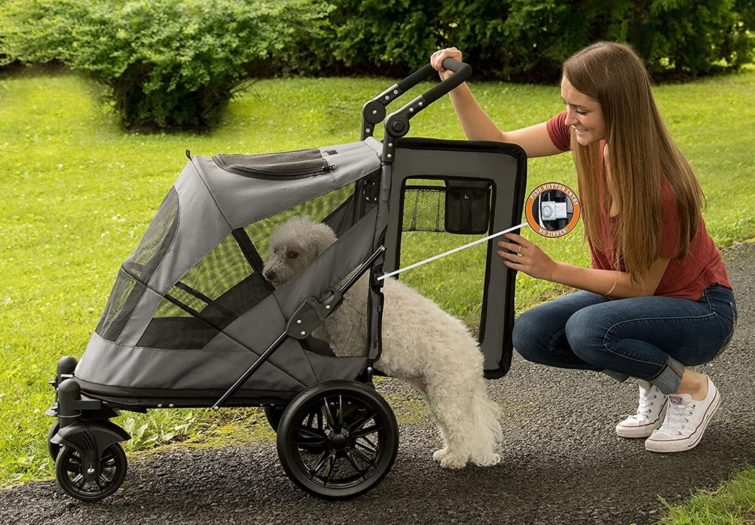 Pet Gear NO-Zip Pet Stroller with Dual Entry