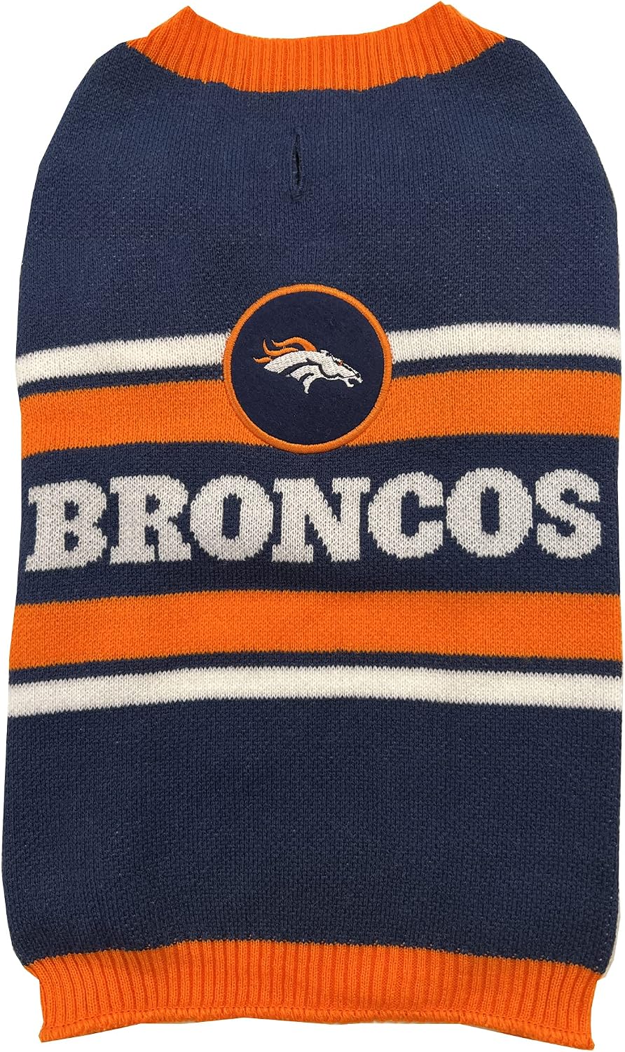 Pets First NFL Chicago Bears Dog Sweater, Size Large. Warm and Cozy Knit Pet Sweater with NFL Team Logo, Best Puppy Sweater for Large and Small Dogs, Team Color (CHI-4179-LG)