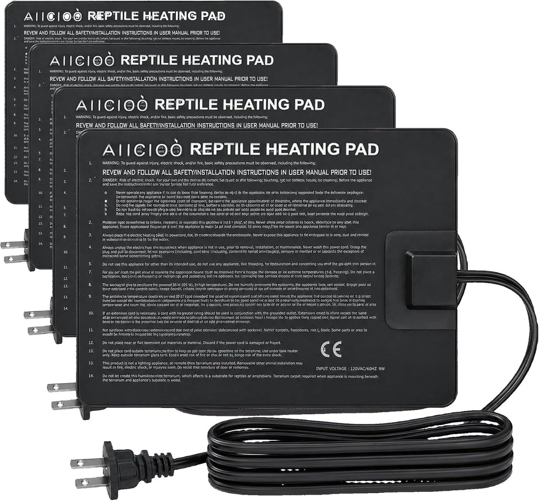 Aiicioo Reptile Heating Pad - Hermit Crab Heater Heat Mat