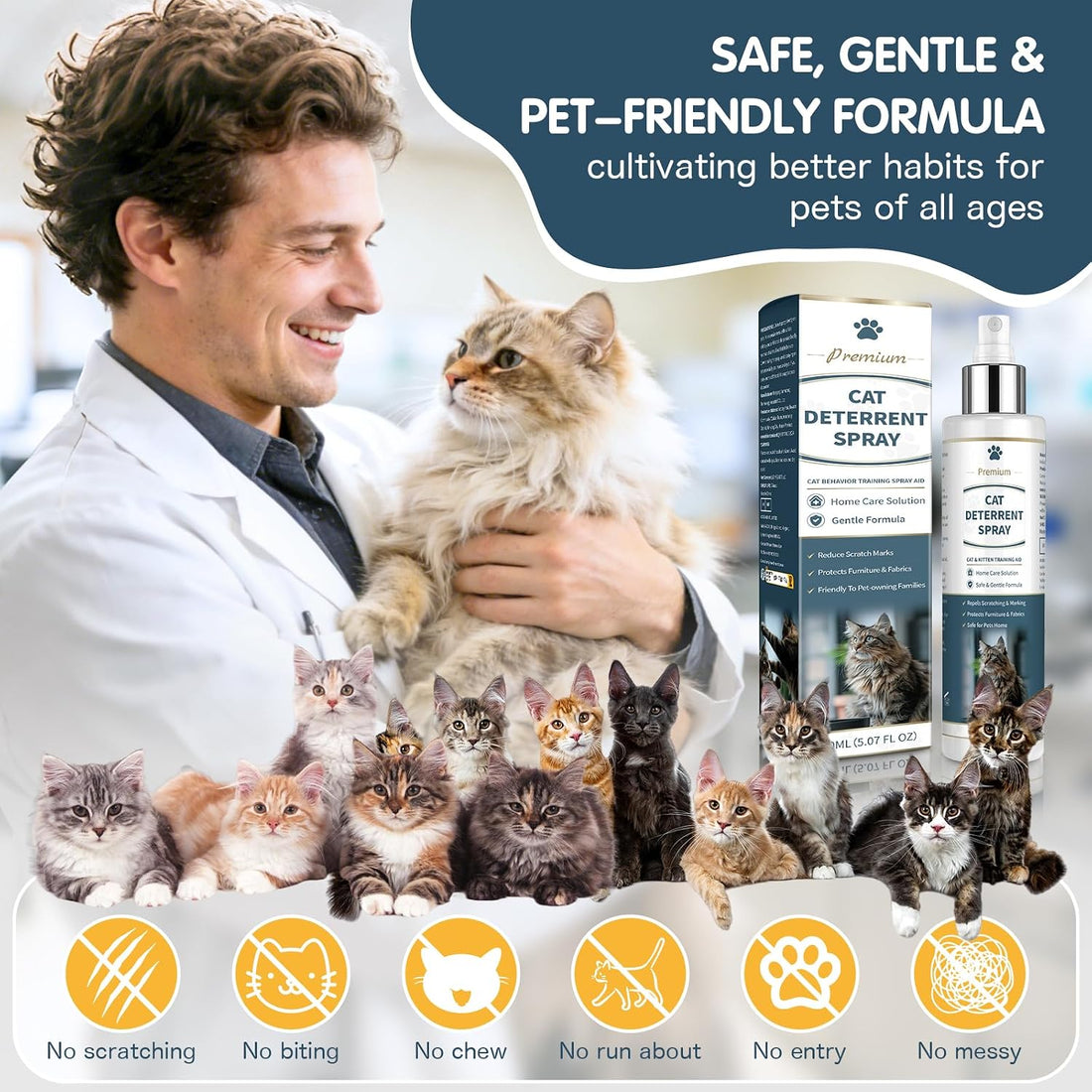 Cat Deterrent Spray for Anti Cat Scratch 150ML