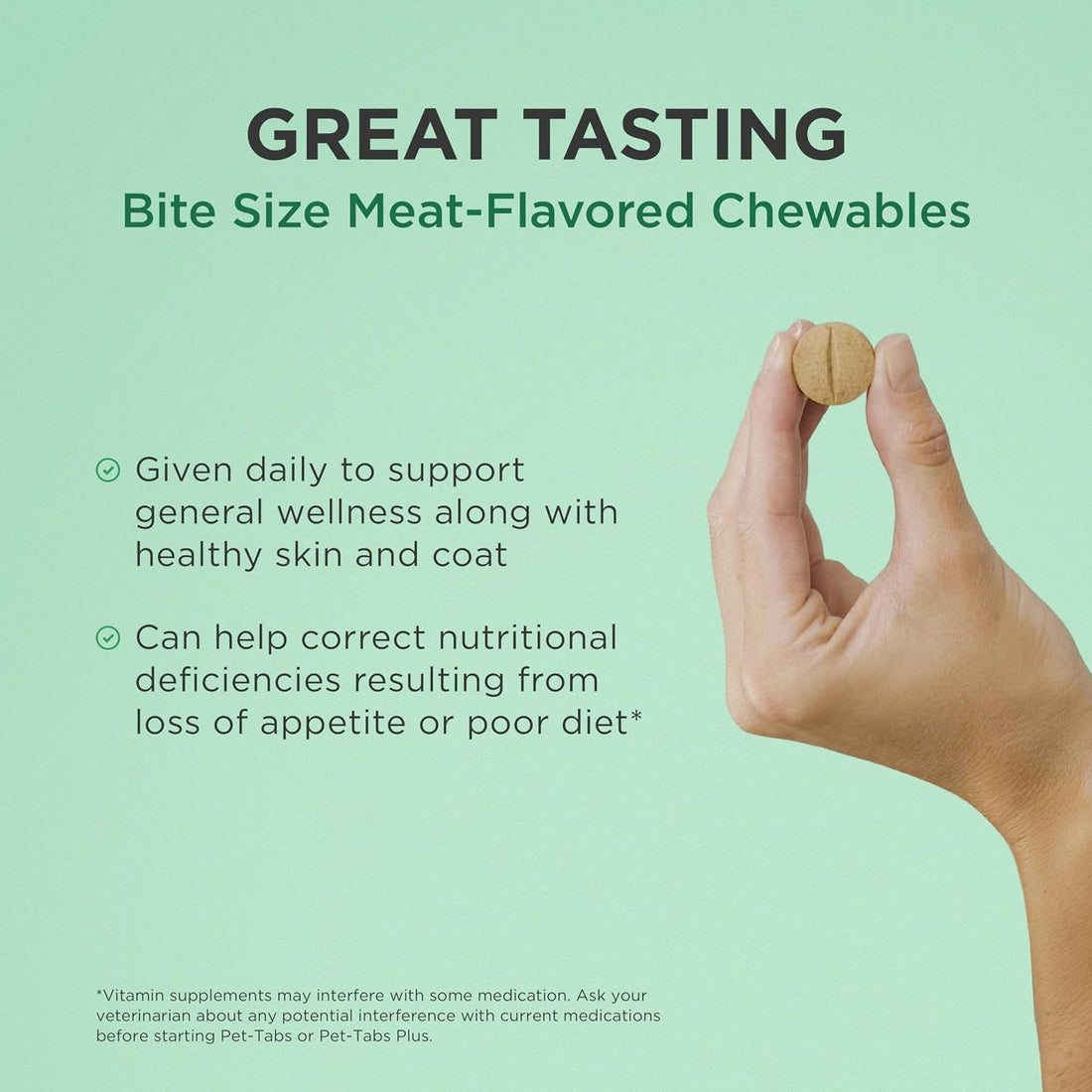Pet-Tabs Multivitamin and Mineral Supplement for Dogs, Chewable Tablet