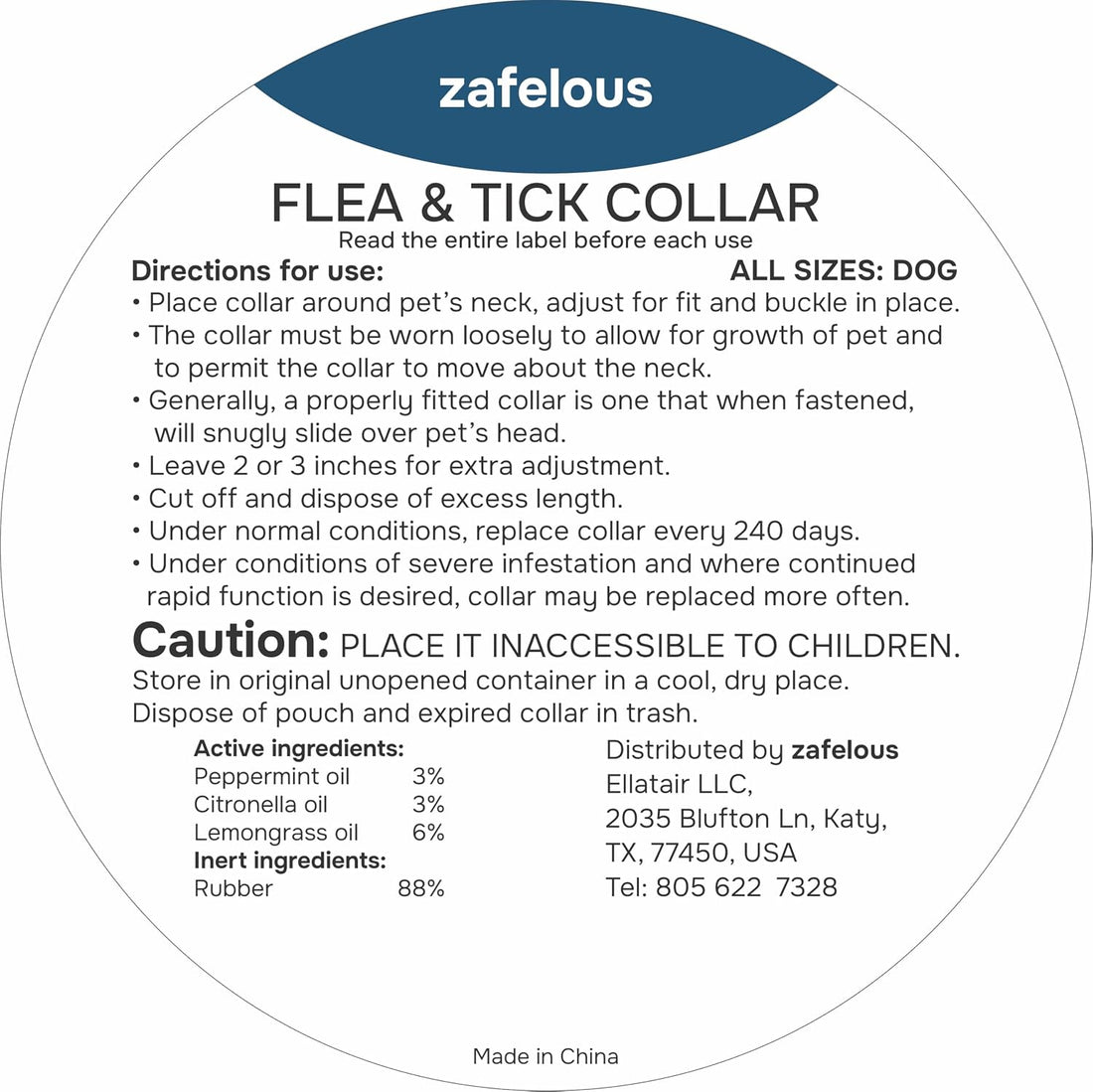 Flea and Tick Prevention for Dogs - Flea Collar - 2 Count - Adjustable