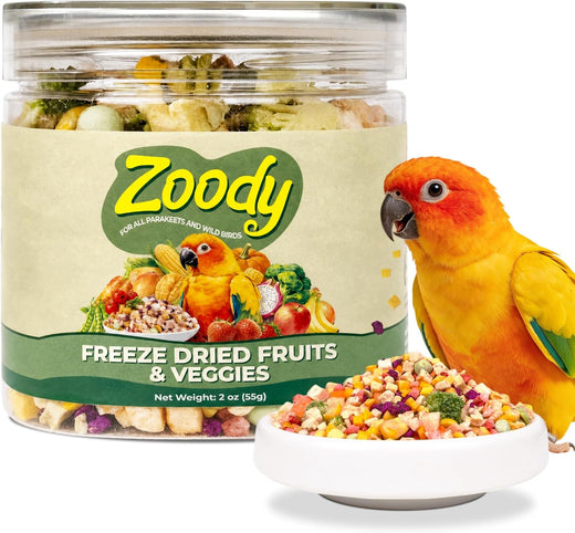 Zoody Freeze Dried Vegetables & Fruit Parakeet Treats Rich in Fiber 2
