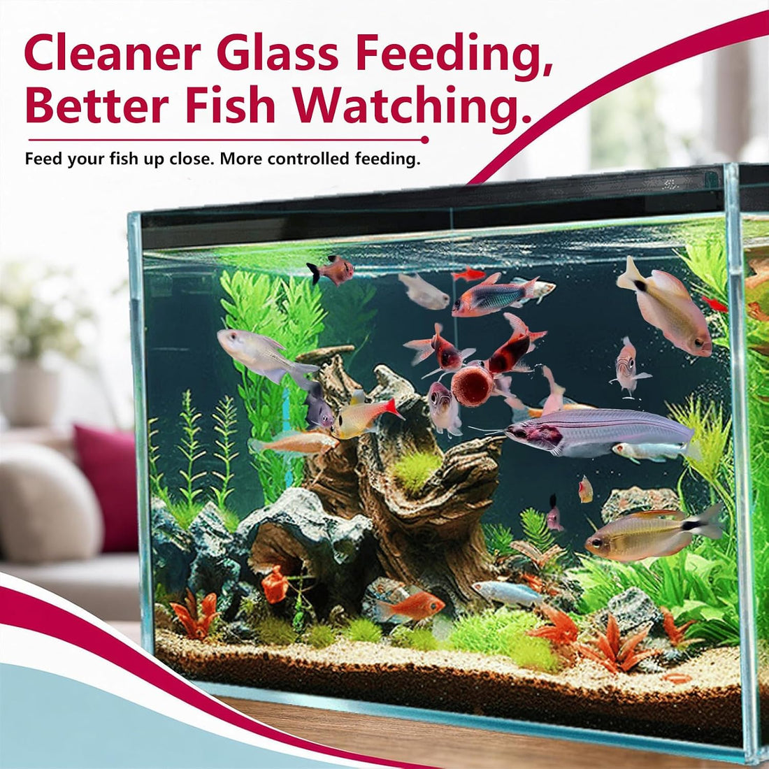 Bloodworm Fish Food Tablets, 175 Tabs, Stick-On Tablets for Betta