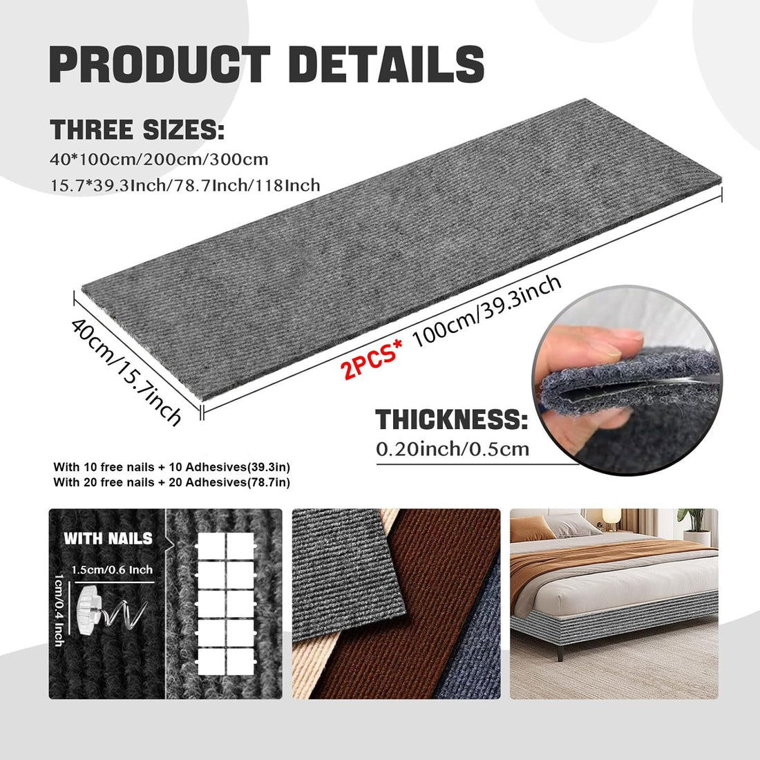 SREBAY Cat Scratch Couch Furniture Protector