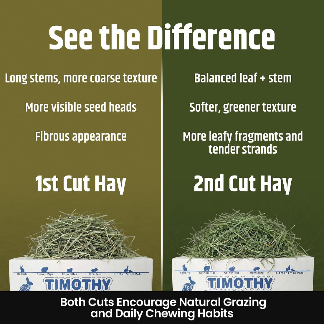 High Desert 2nd Cutting Timothy Hay for Rabbits, Guinea Pigs, 4 lb
