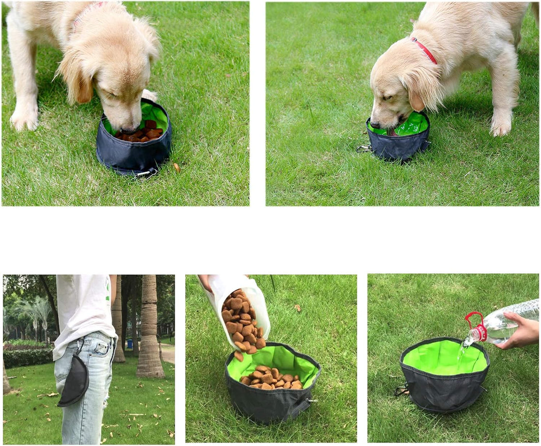 YMETECH 2 Pcs Collapsible Dog Bowls for Travel, Foldable