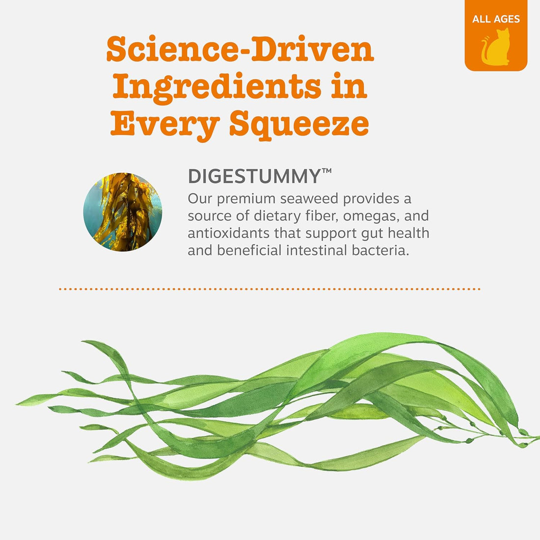 Zesty Paws Digestion Cat Mousse - Cat Vitamins Squeezable, Chicken