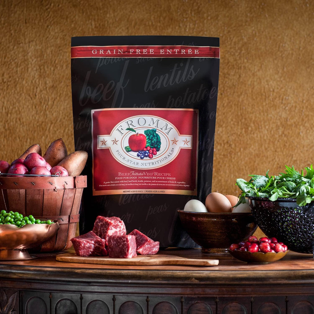 Fromm Four-Star Nutritionals Beef Frittata Veg Dog Food
