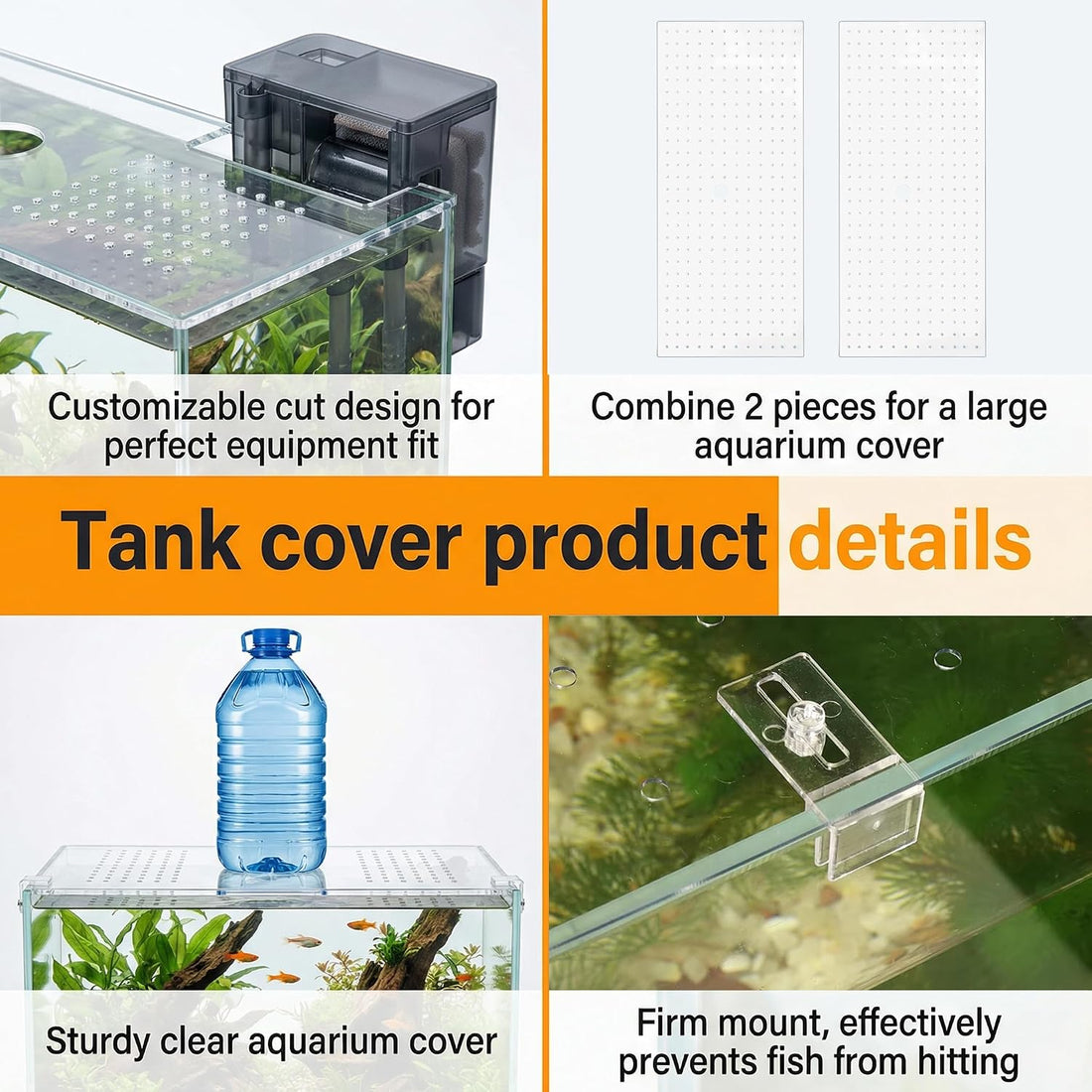 Aquarium Fish Tank Lid Cover for 10/20/29 Gallon