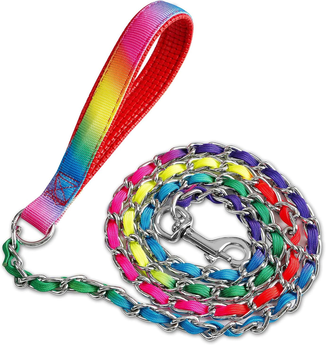 Metal Chain Dog Leash Chew Proof for Dogs, Black, 3.0mm, 4FT