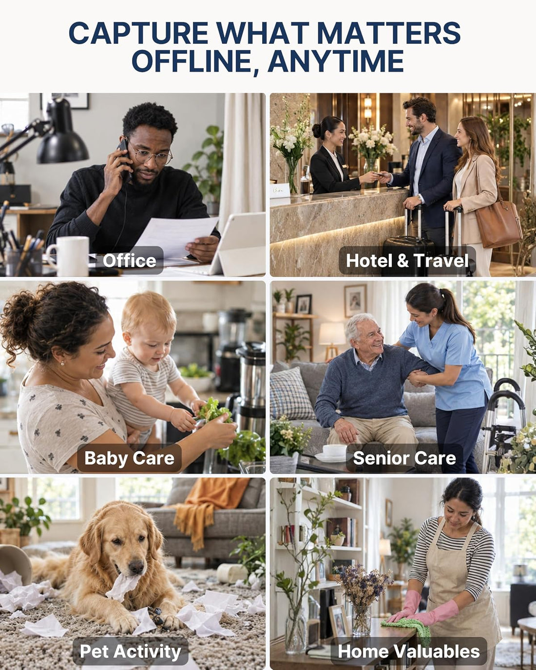 Plug-in Full HD Dome Camera - Premium Reliable 1080p Pet Cam