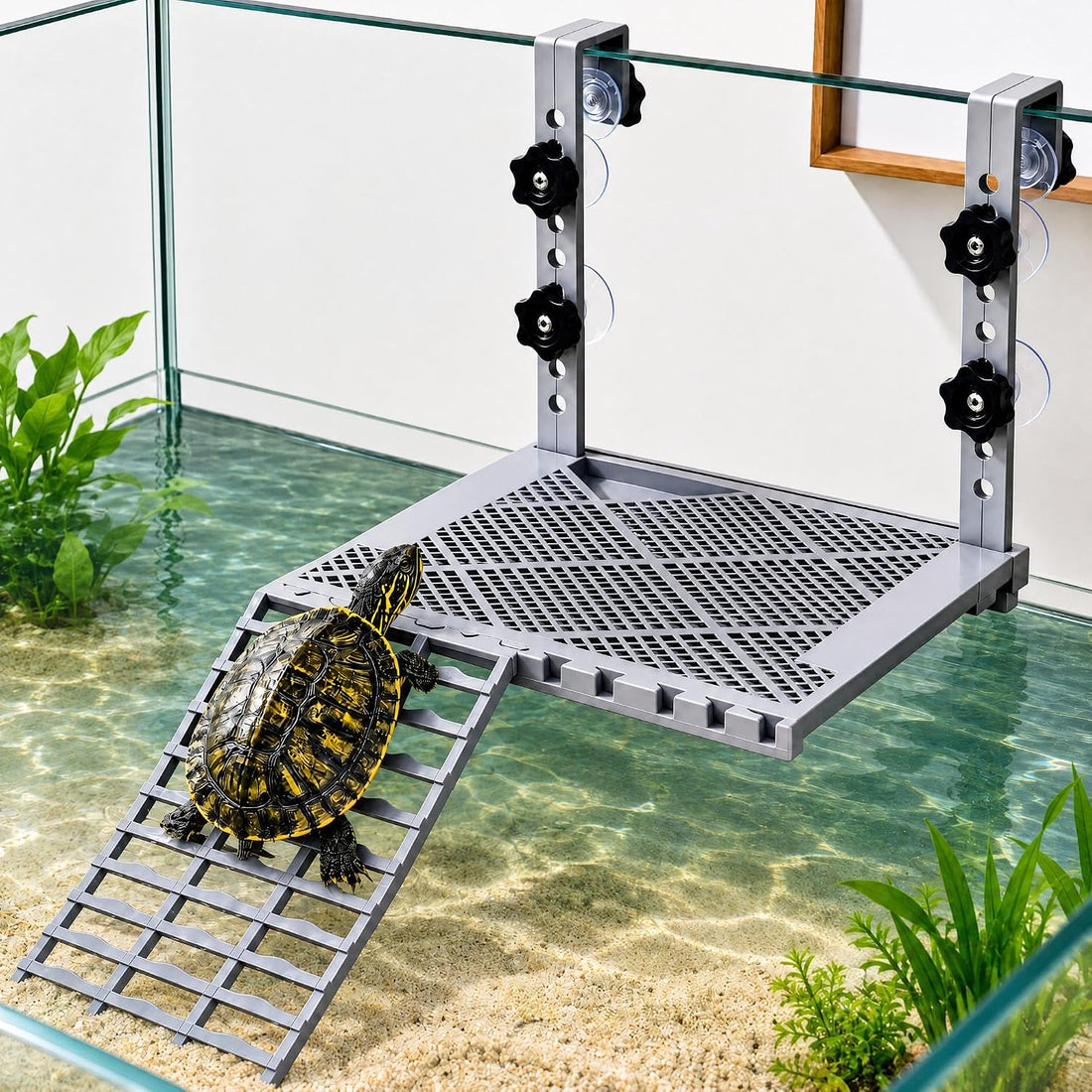 Turtle Basking Platform, Adjustable Hanging Platform Tank Accessories
