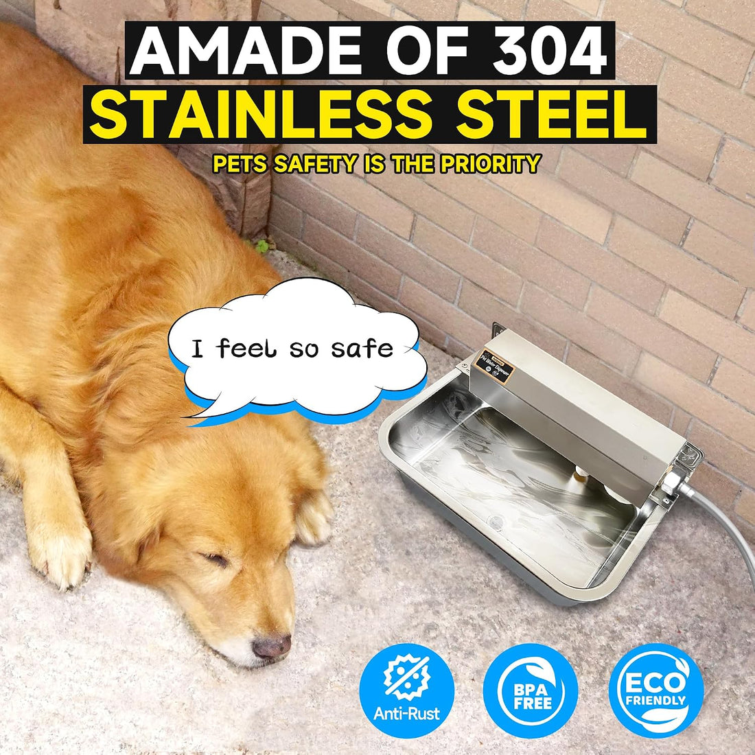 PETSOLON Automatic Water Dispenser for Dogs