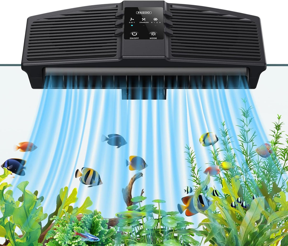 PAIZOO Aquarium Chiller Fan with Temp Probe & LCD Display