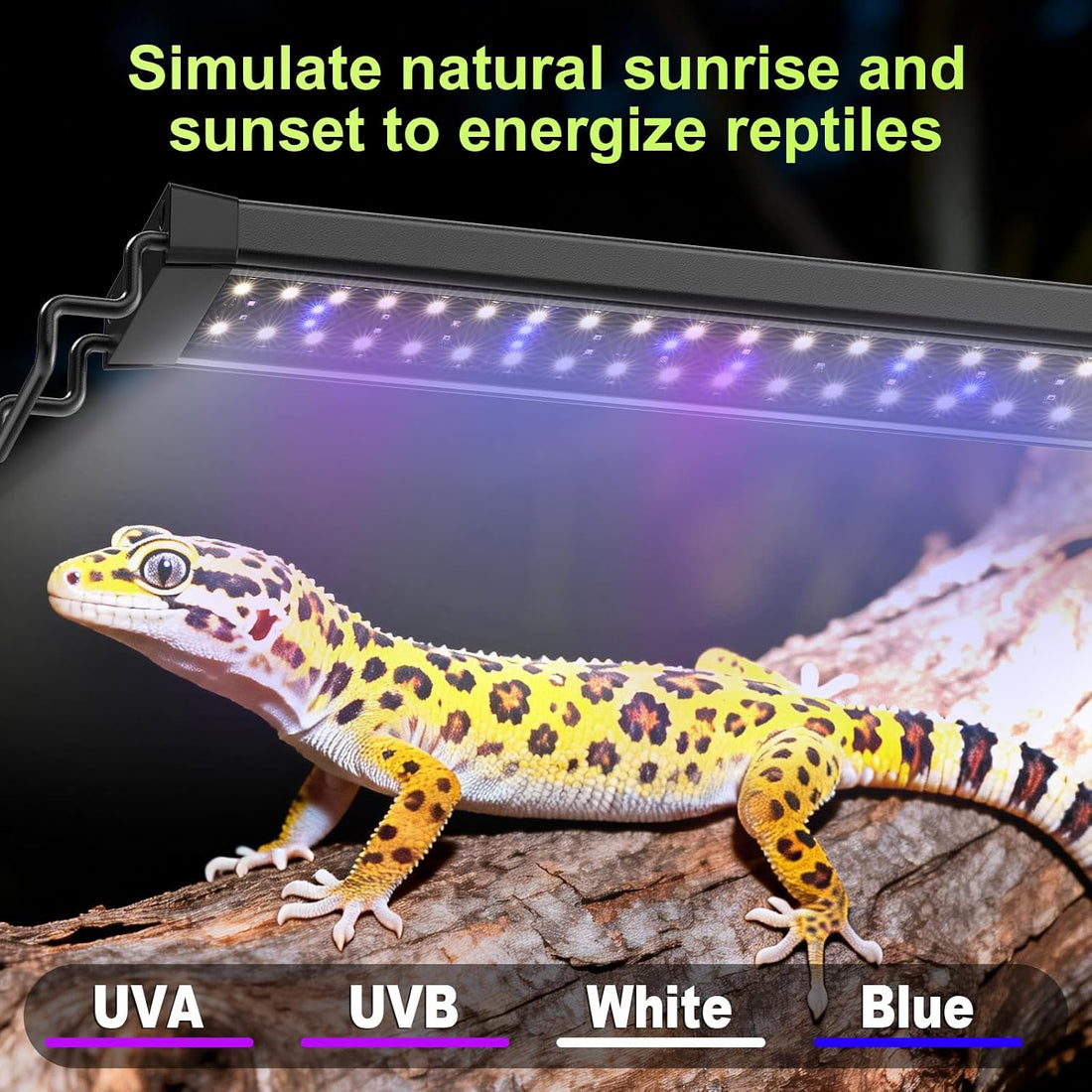 12W LED UVB Light for Reptiles Terrarium Light Extendable Reptile