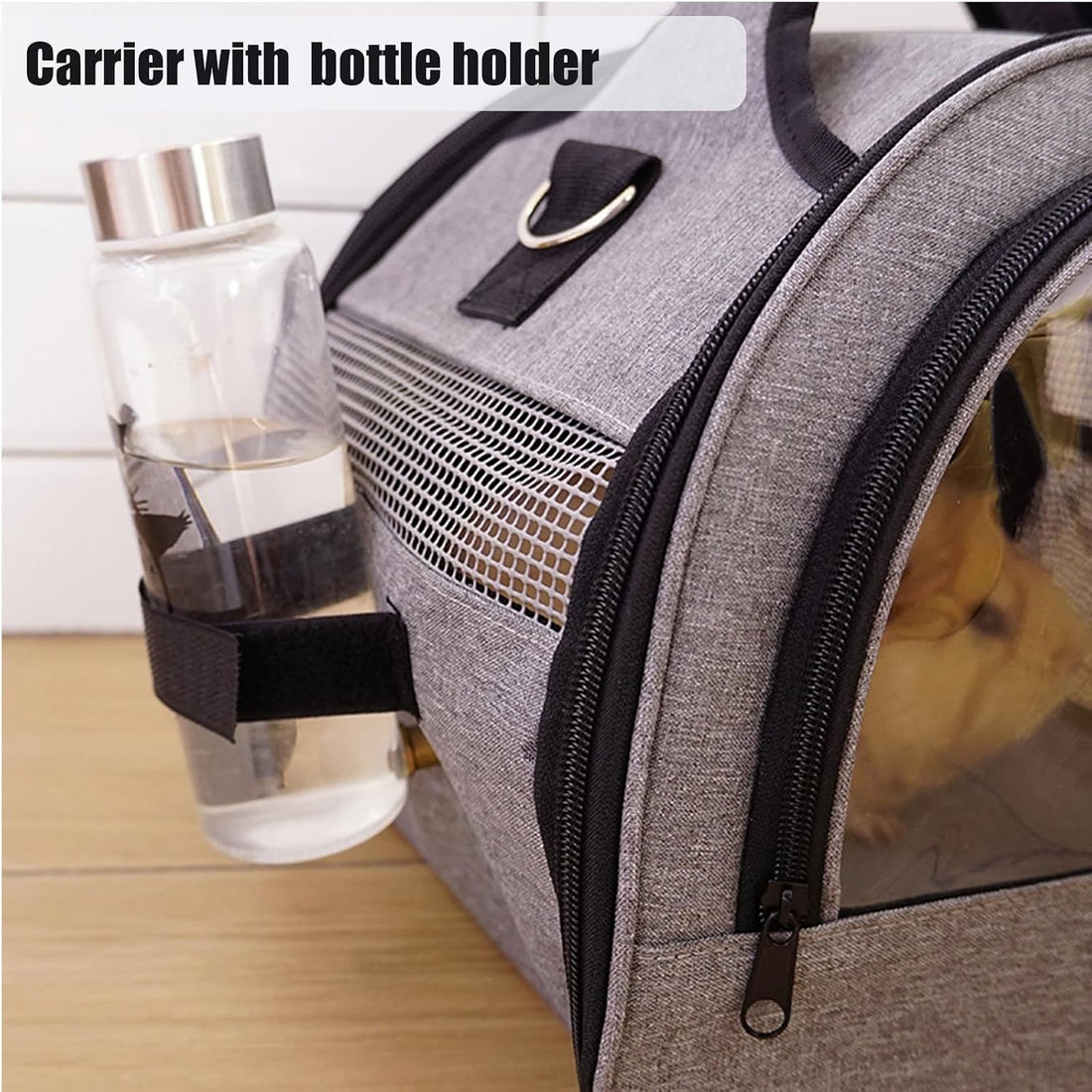 Bunny Carrier, Portable Small Pet Bag with Water Bottle Holder