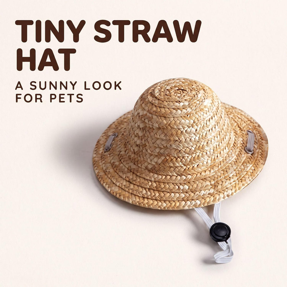 1Pc Novelty Summer Adjustable Pet Dog Outdoor Straw Hat Puppy Small