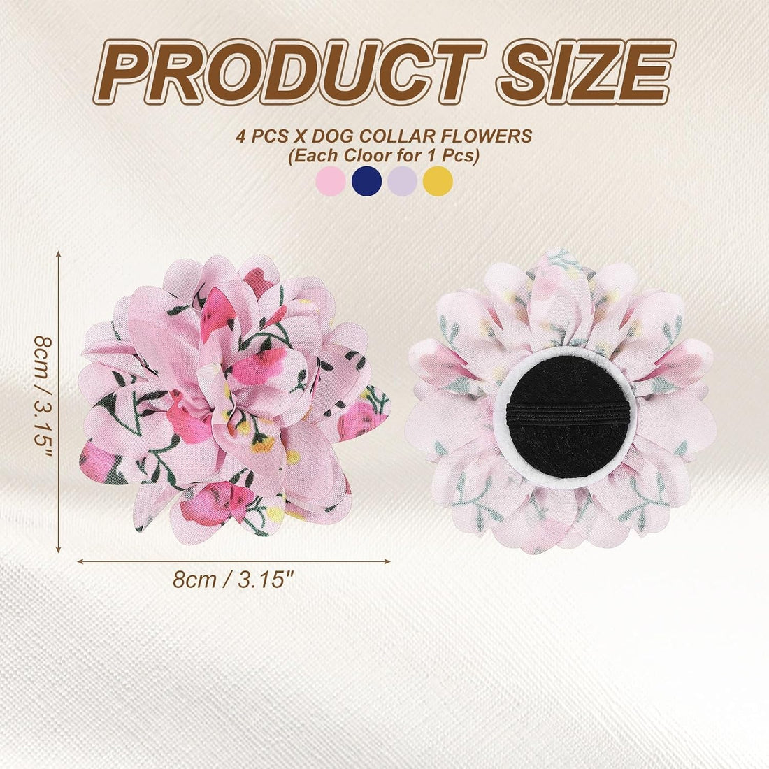Dog Collar Flowers, Pet Flower Charms