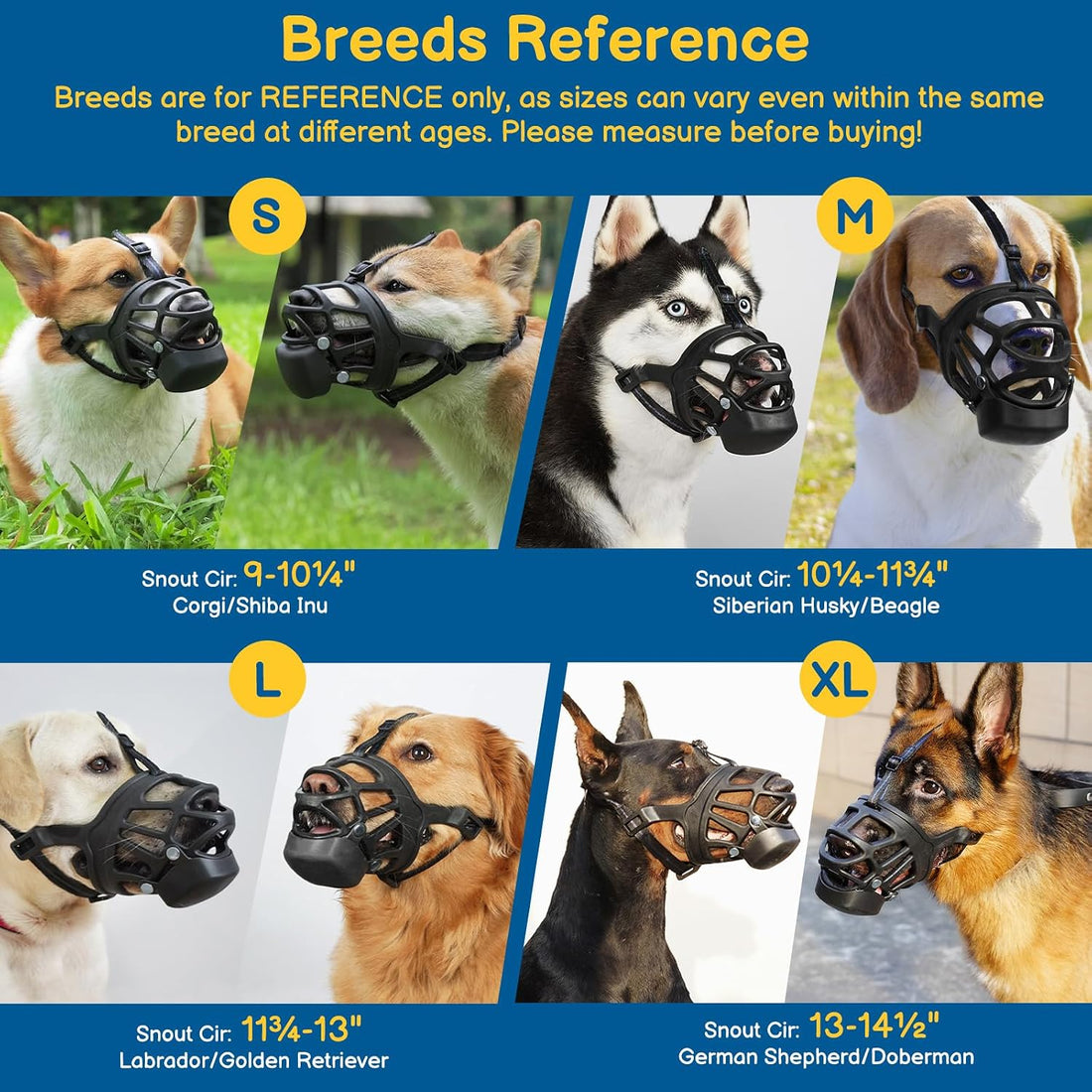 BARKLESS Basket Muzzle for Dogs