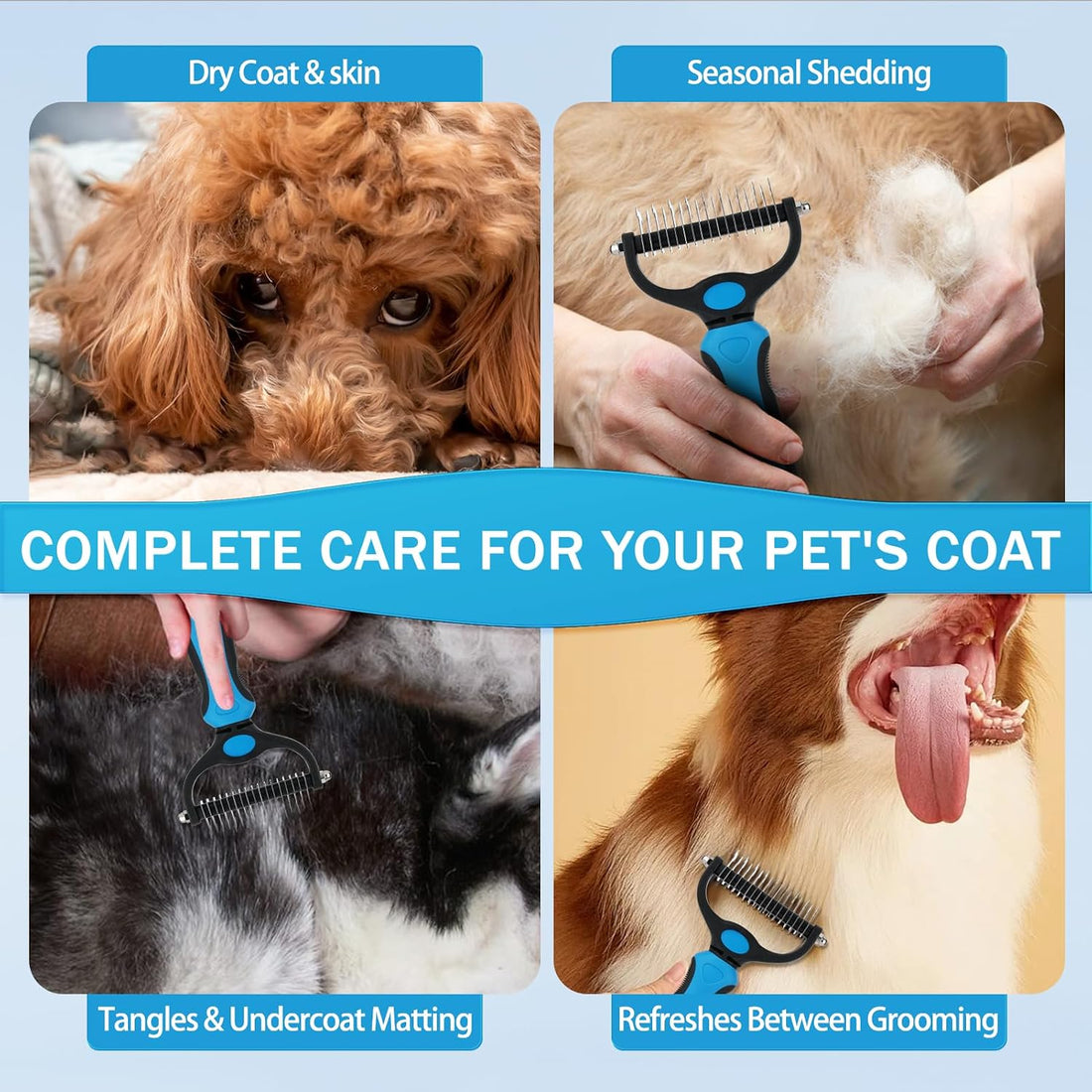 Pjordo Dog Detangler Spray, Natural Dog Leave in Conditioner Spray