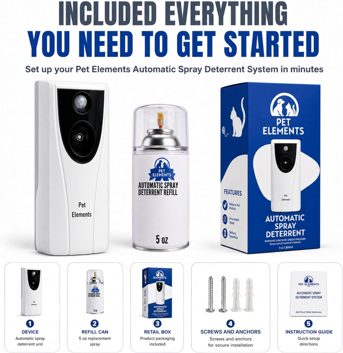 Pet Elements Automatic Cat Deterrent Spray
