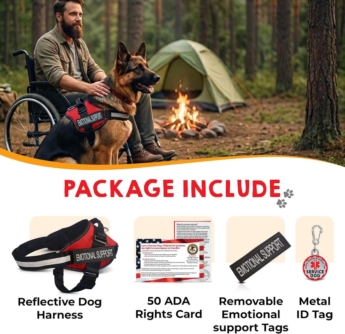 ESA Dog Vest Bundle with ID Tag and Informational Cards