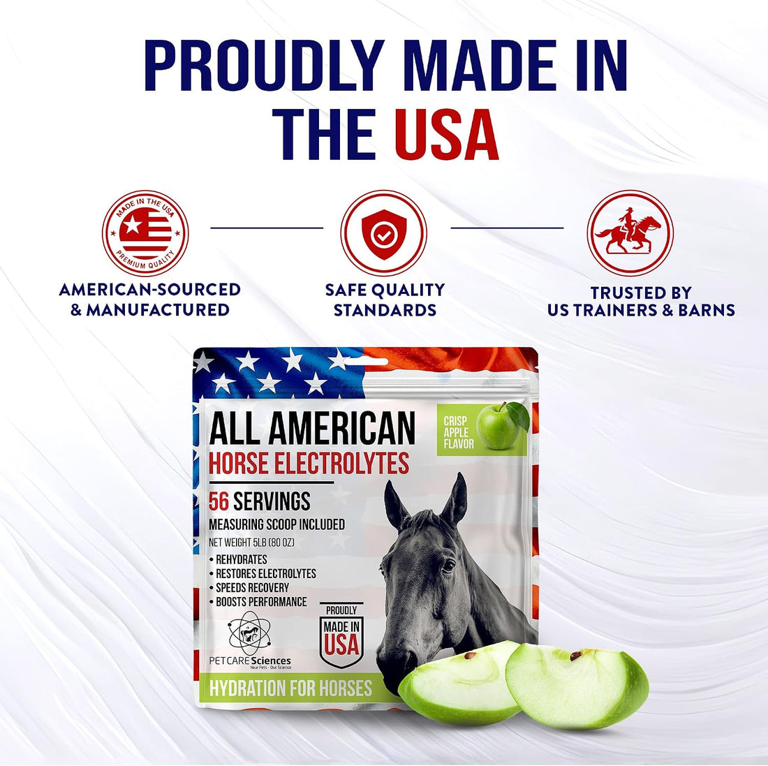 Horse Electrolytes Powder, Tasty Equine Hydration, Just Add to Water