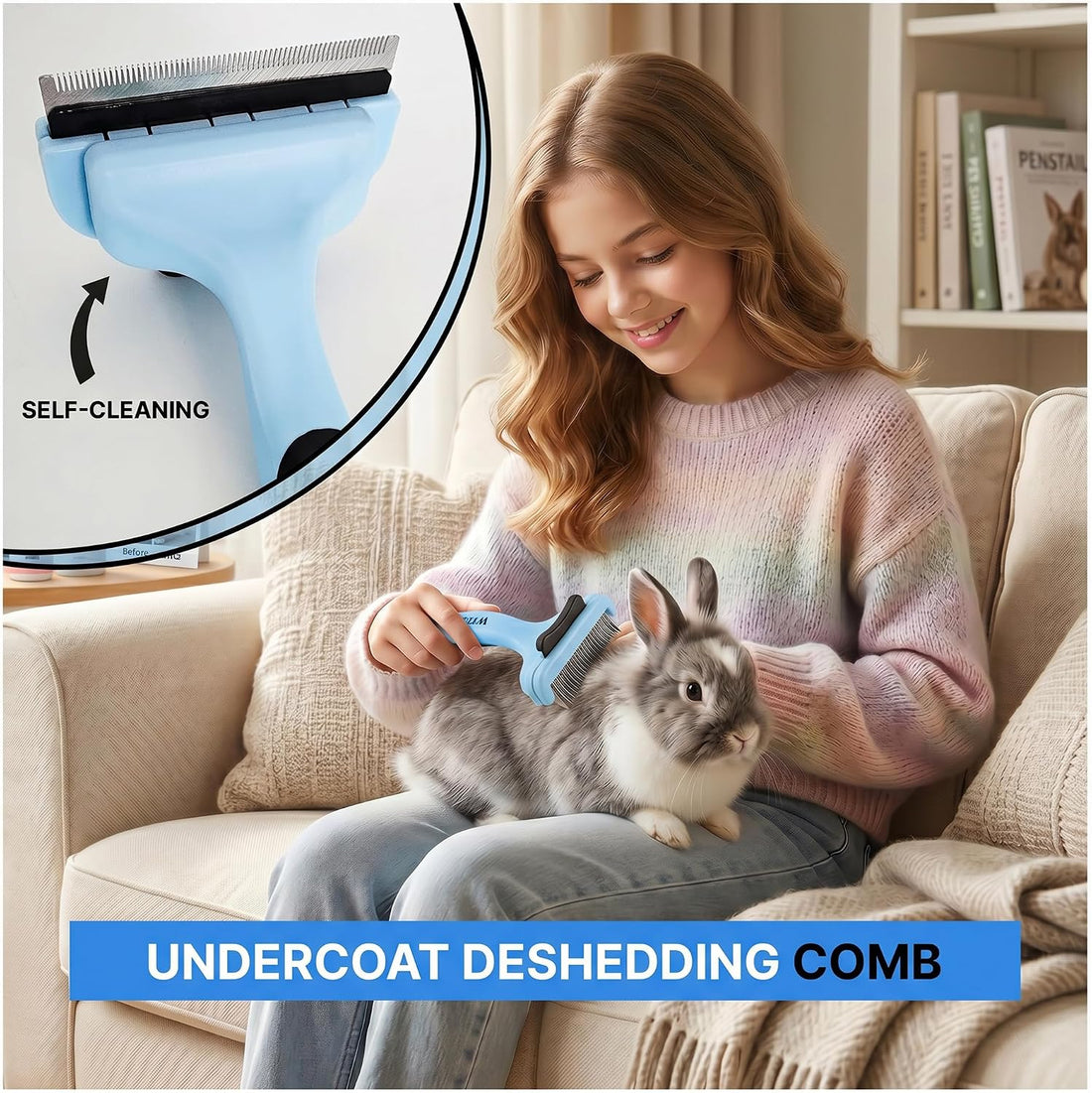 Pet Hair Removal Glove & Dog Brush for Shedding Bundle