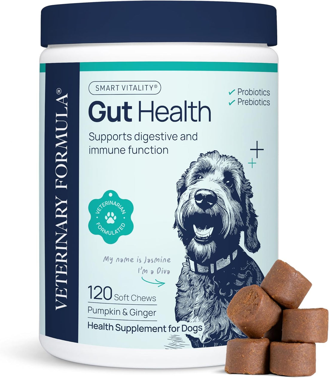 Veterinary Formula Smart Vitality Gut Health Soft Chews for Dogs
