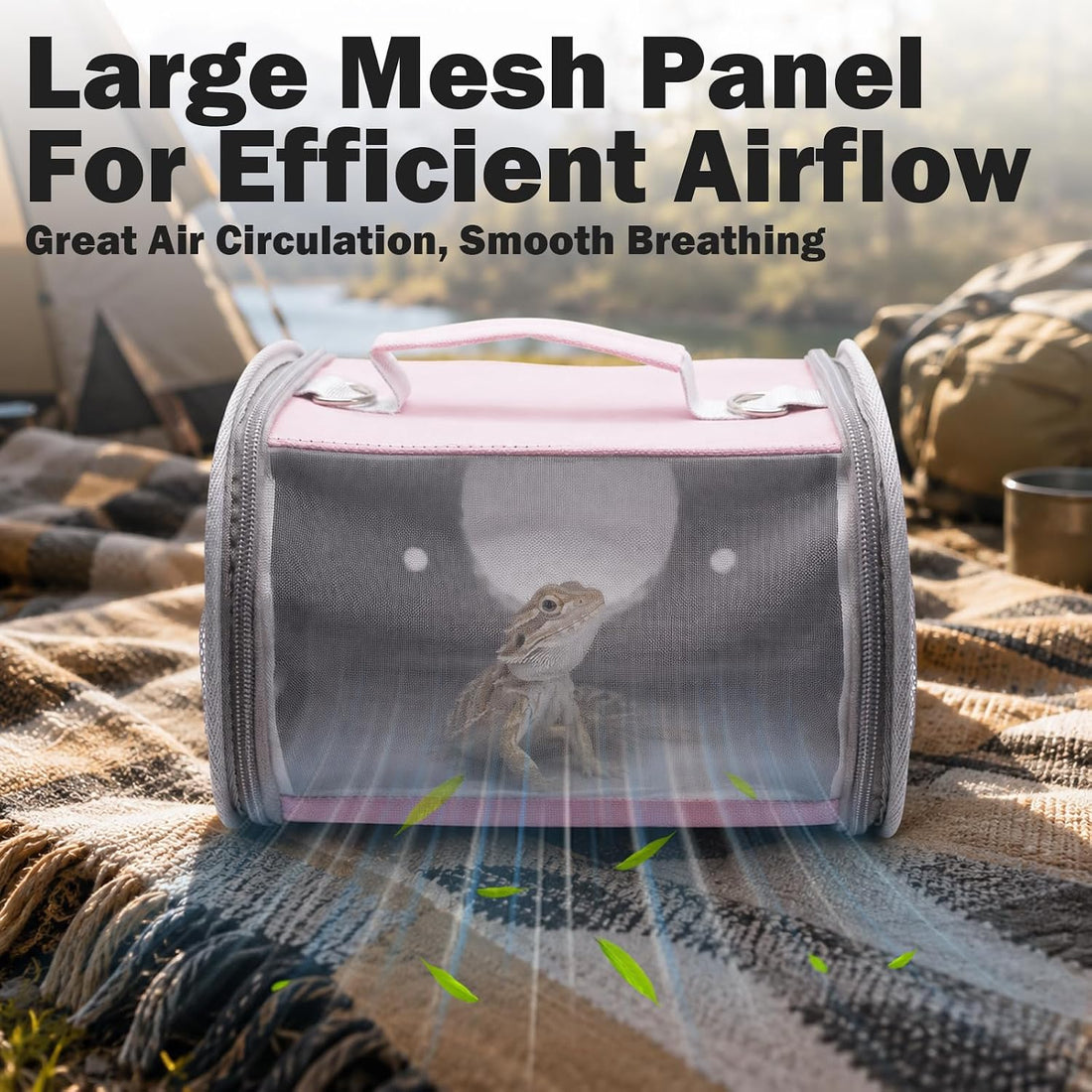 Small Animal Carrier Bag, Breathable Reptile Travel Carrier Transport