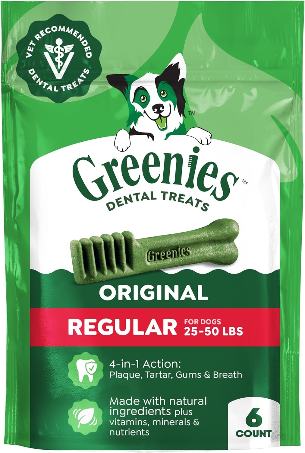 Greenies Veterinarian-Recommended Adult Natural Dental Dog Treats