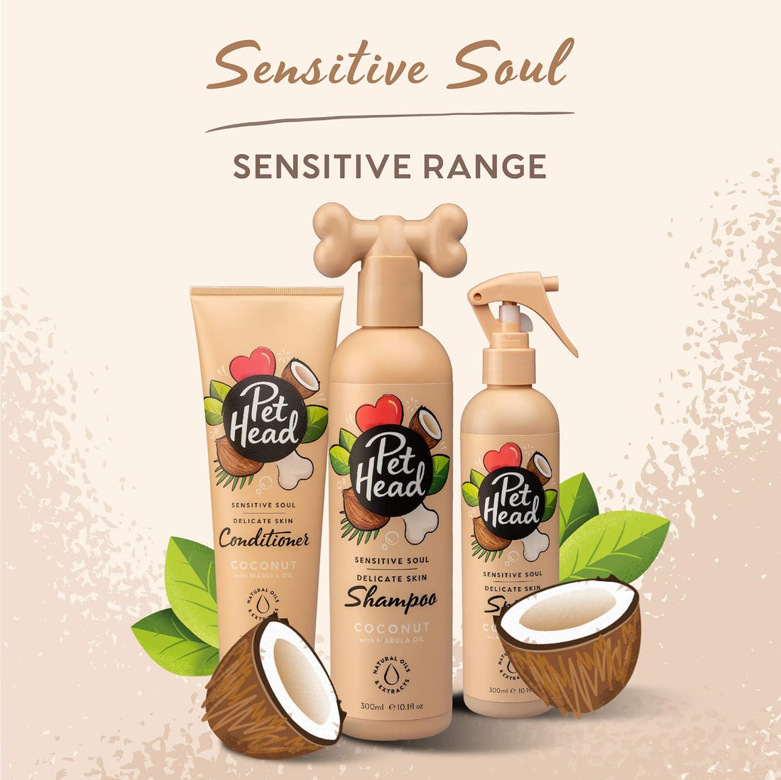 Pet Head Sensitive Soul Dog Deodorizer Spray | Coconut Scent