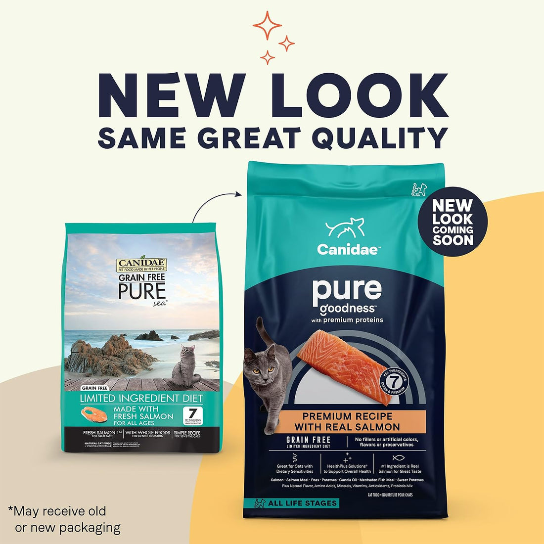 CANIDAE Pure Goodness Dry Cat Food, Real Salmon, 10 lb
