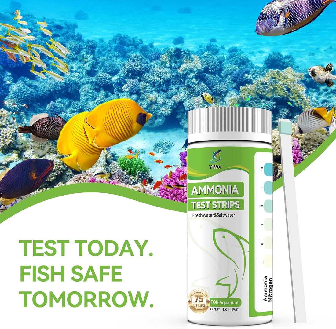 75-Count Ammonia Test Strips for Fish Tank