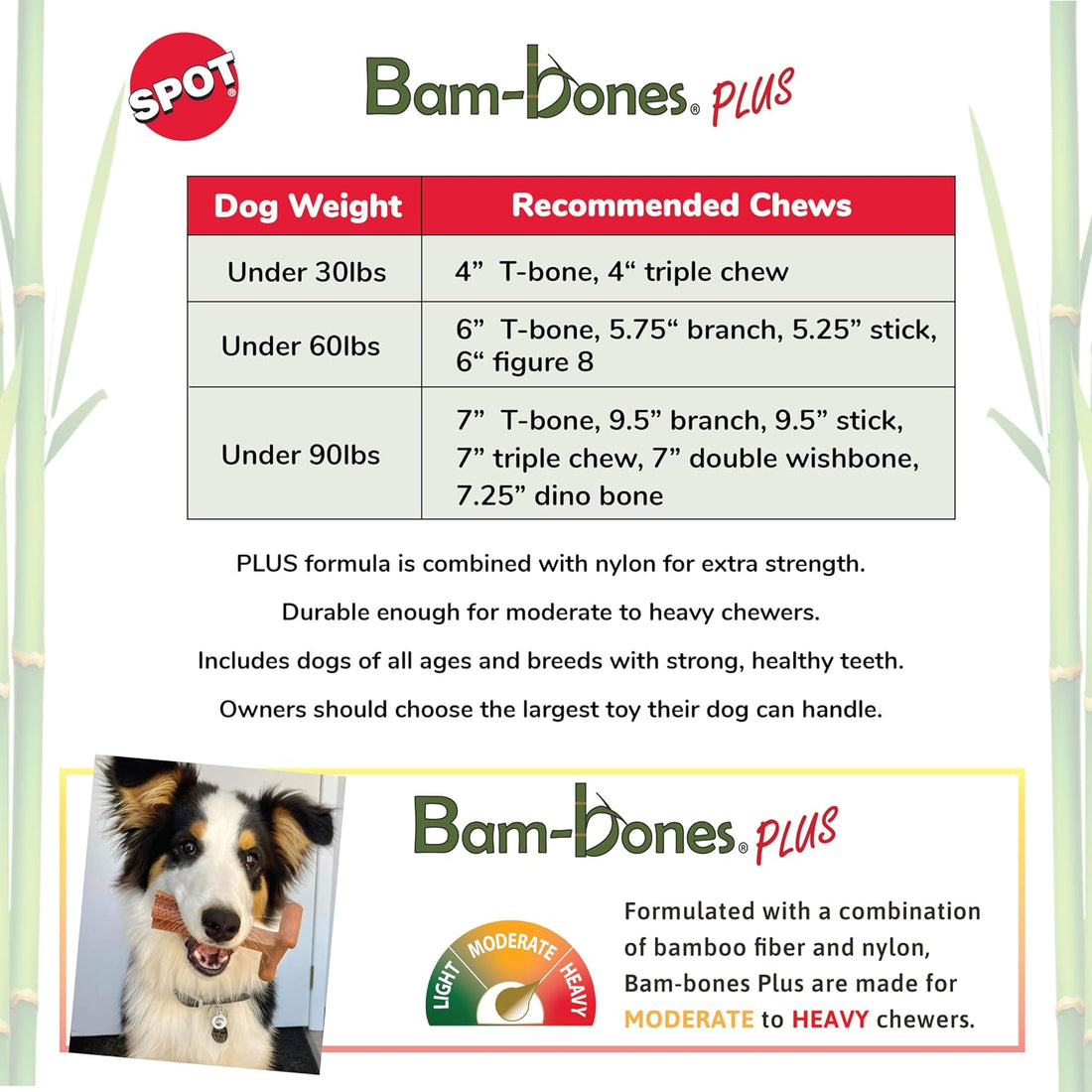 SPOT Bam-Bones Plus Branch -Bamboo Fiber & Nylon