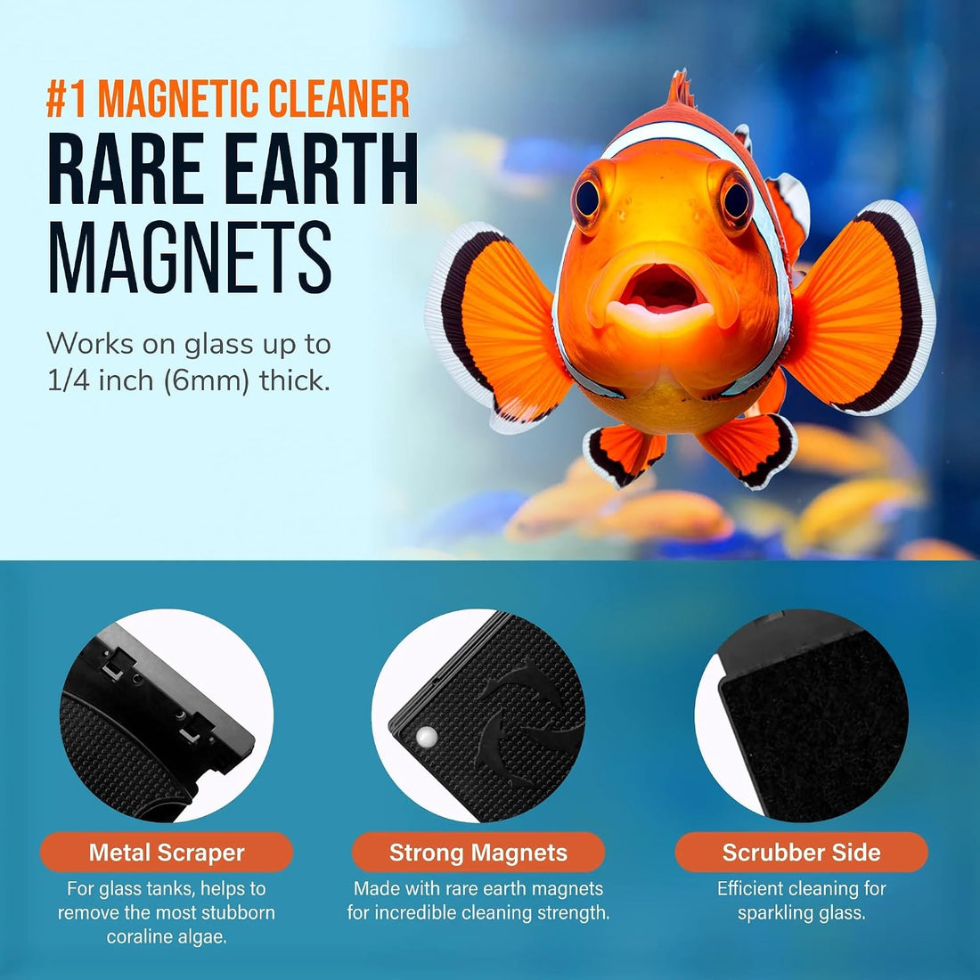 Standard. Flipper Magnetic Aquarium Glass Cleaner