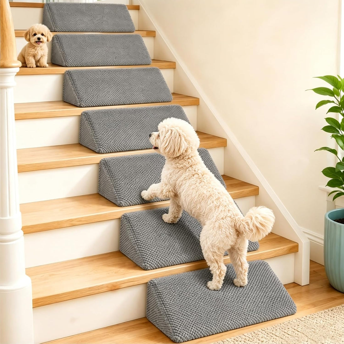 Dog Ramp for Stairs for Small, Senior, Injured Dogs & Cats