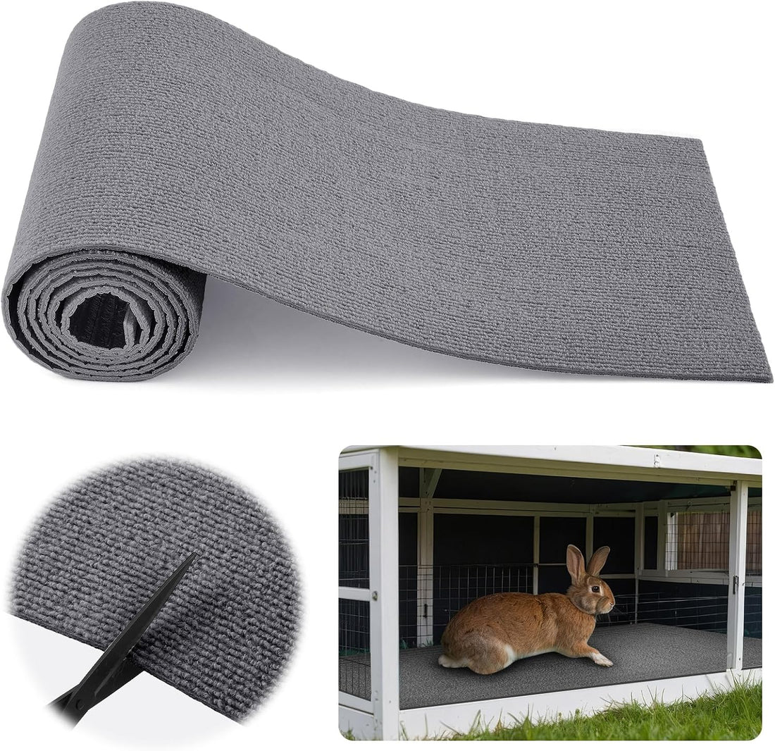 12" x 3.28' Rabbit Scratch Mat, Self Adhesive Bunny Pad