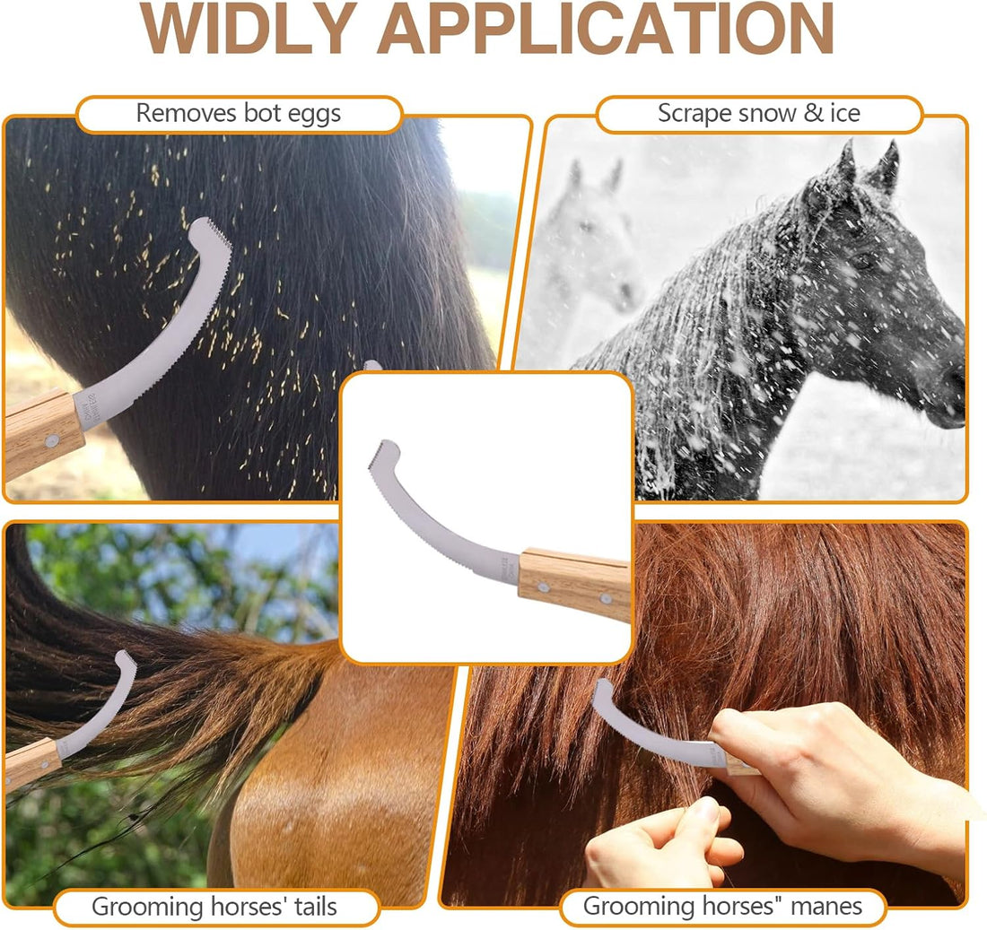 Bot Egg Knife for Horses, Precision Grooming for Bot Egg Removal