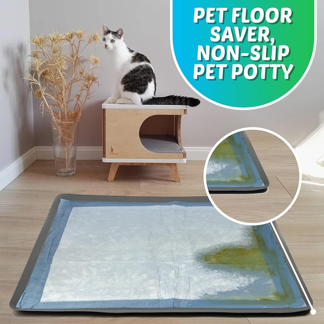 TidyFriend Dog Pee Pad Holder Tray Fits for 36” x 36” Wee Wee Pee Pads
