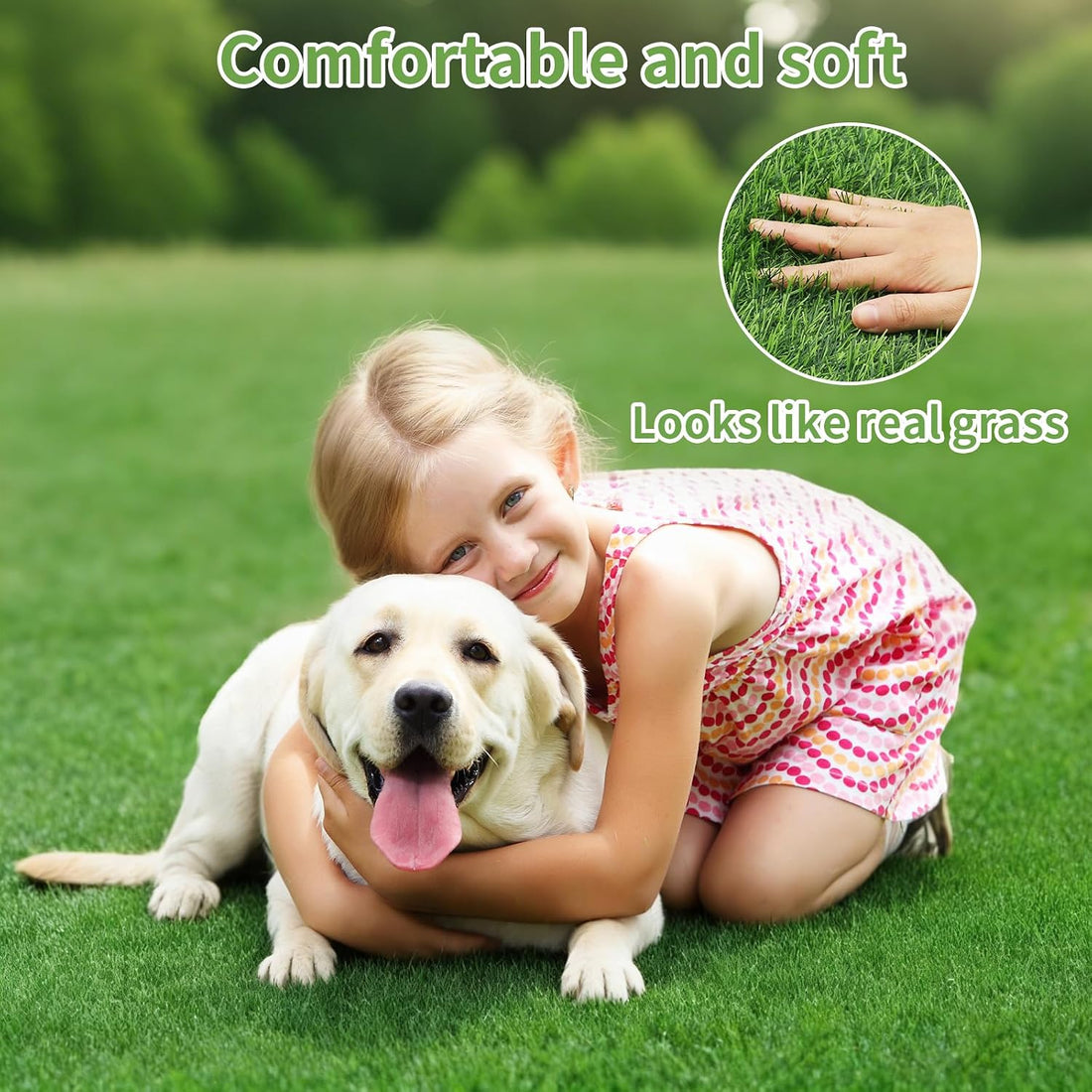 STARROAD-TIM 30 x 20 inches 2 Pack Fake Grass Pee for Dogs Artificial