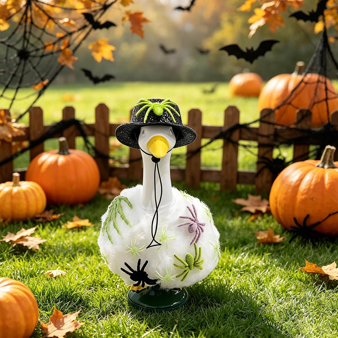 Chris.W Porch Goose Halloween Outfit Glow in the Dark Costume 17-23